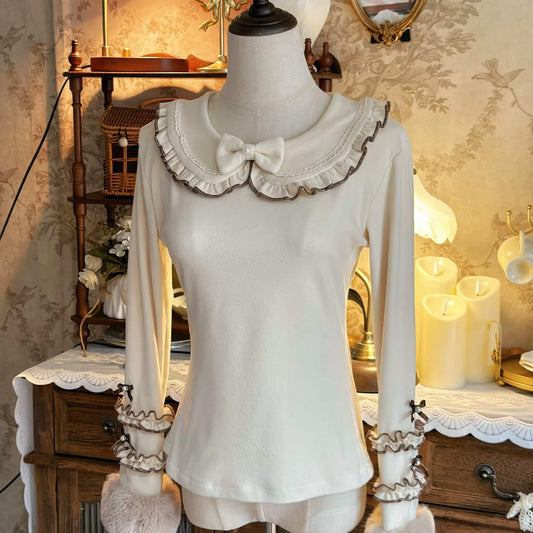 Sweet Girly Peter Pan Collar Lolita Inner Top BY9210
