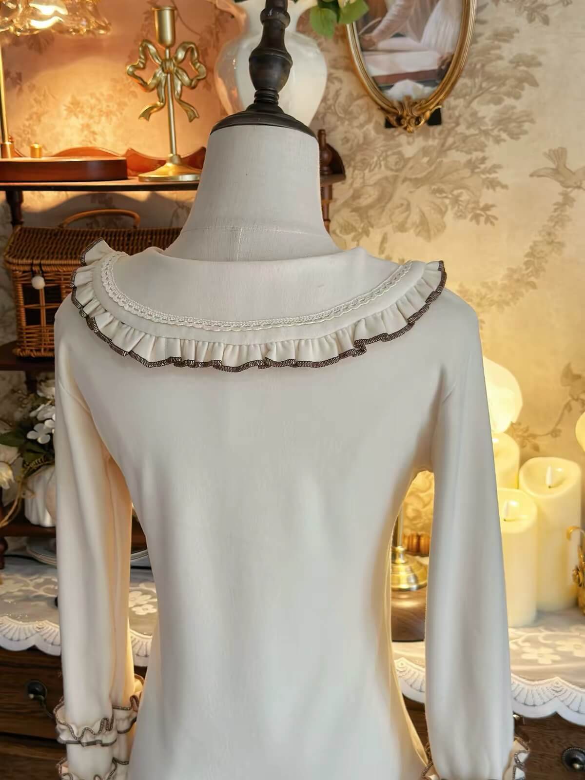Sweet Girly Peter Pan Collar Lolita Inner Top BY9210