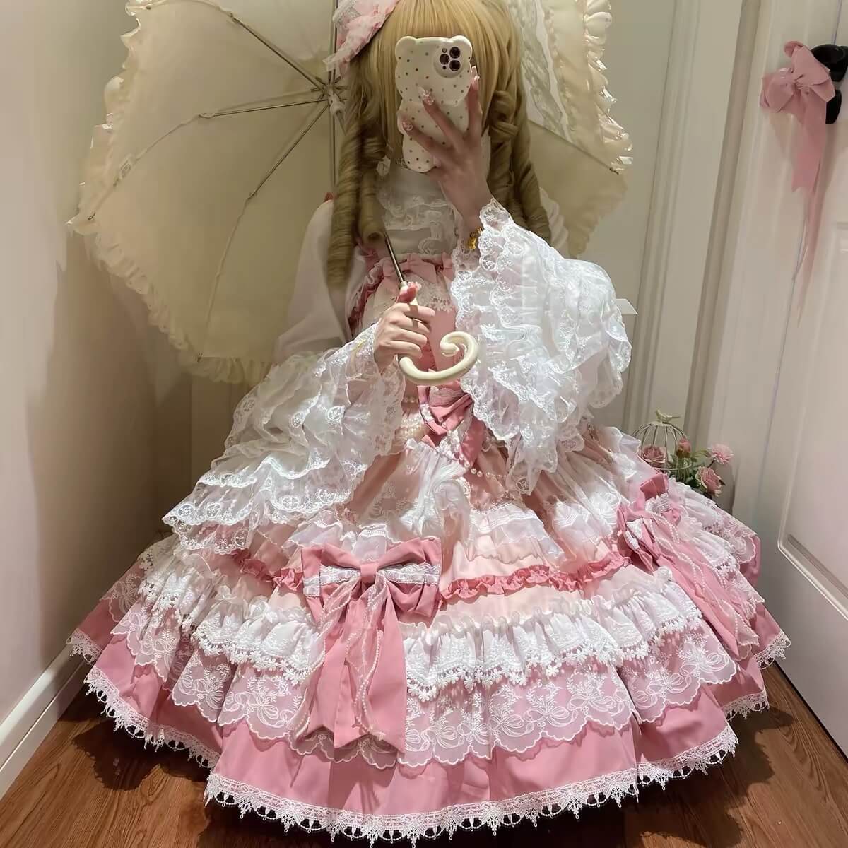 Sweet Lolita Doll JSK Dress Long Train BY9201