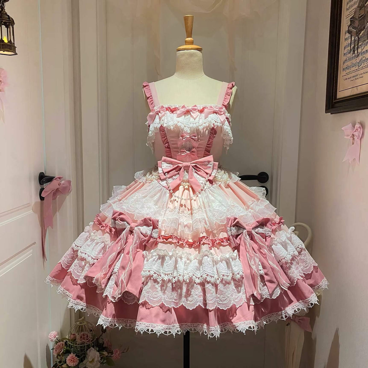 Sweet Lolita Doll JSK Dress Long Train BY9201