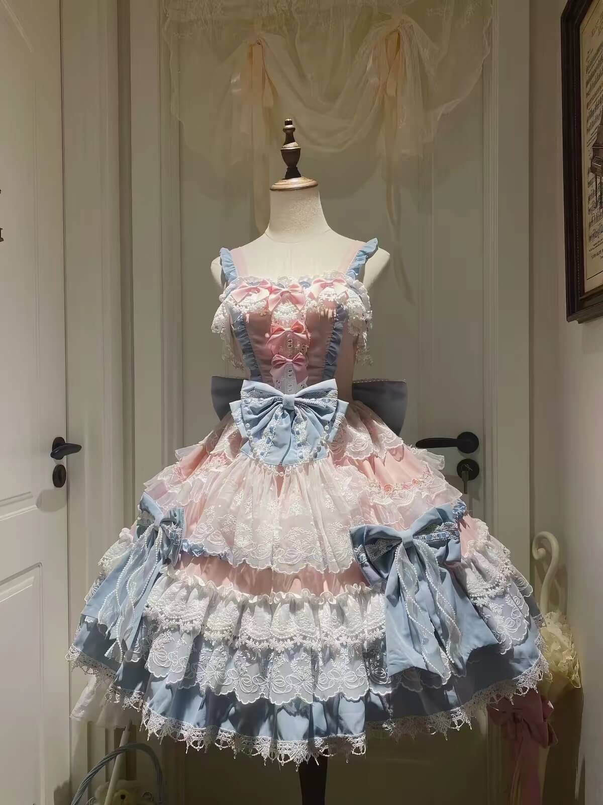 Sweet Lolita Doll JSK Dress Long Train BY9201