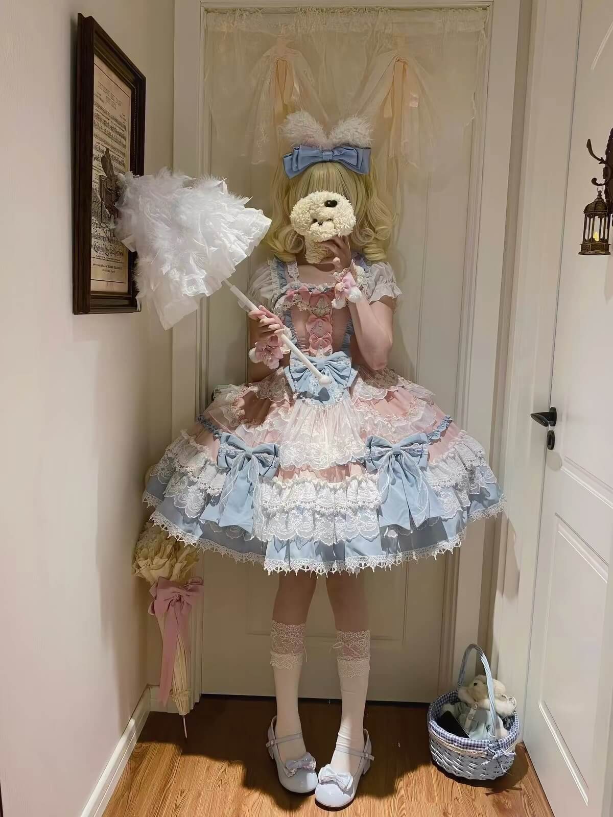 Sweet Lolita Doll JSK Dress Long Train BY9201