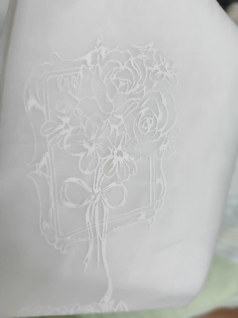 Sweet Lolita Rose Frame Print Sheer Tights BY9288