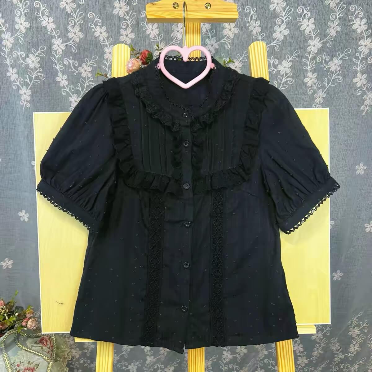 3 Colors Sweet Stand Collar Lolita Blouse BY9555