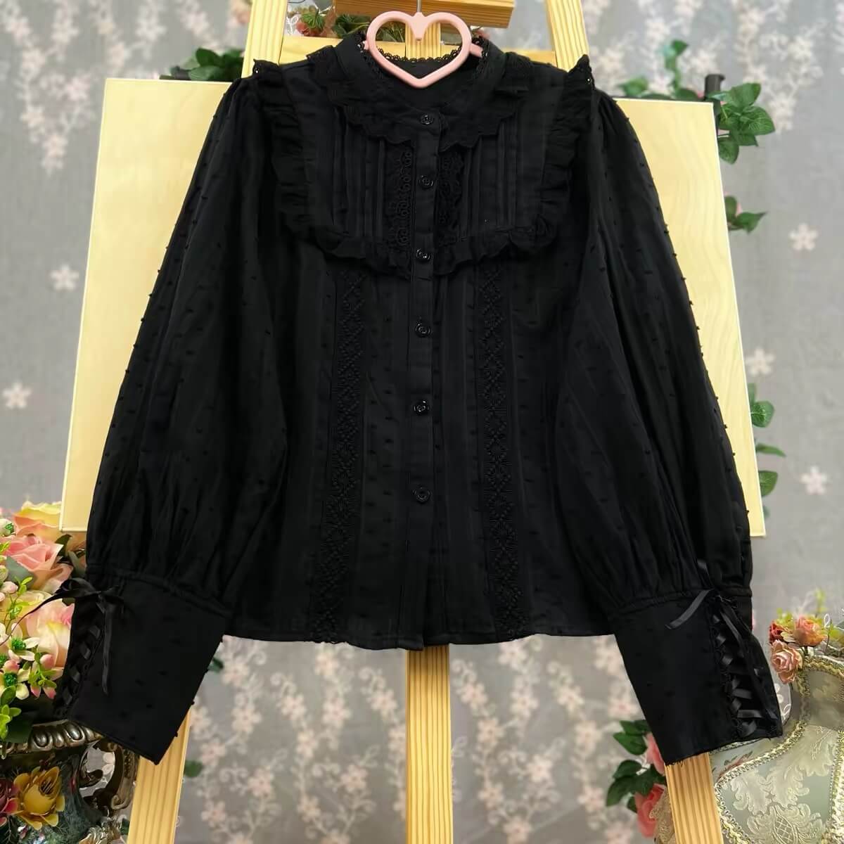3 Colors Sweet Stand Collar Lolita Blouse BY9555