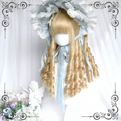 Vintage Palace Doll Platinum Roman Curls Lolita Wig platinum