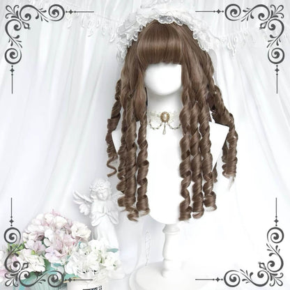 Vintage Palace Doll Platinum Roman Curls Lolita Wig platinum brown