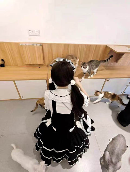 Cute Three Tier Cotton Lolita JSK|In Stock BY1008