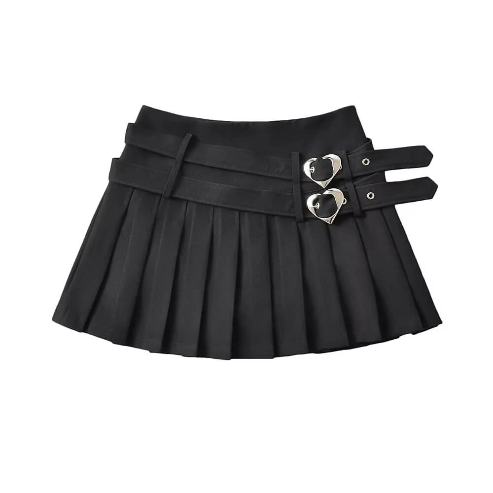 INS Sweet Spicy Love Belt Pleated Skirt BY9131