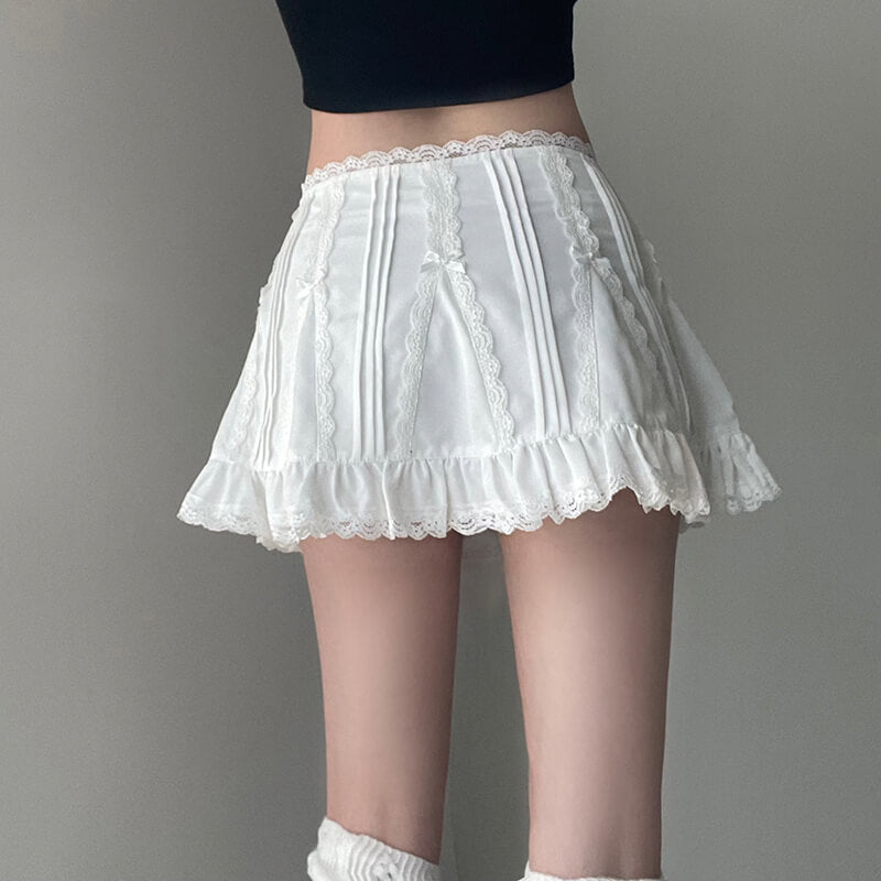 Lisa Ballet Sweet and Spicy Girl Lace Sexy Short Skirt BY9134