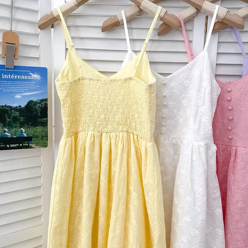 Sweet daisy embroidery fairy dress BY8180