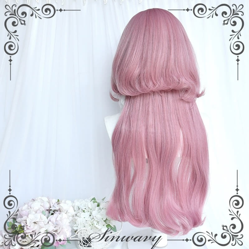Lolita sweet cool pink cherry blossom jellyfish micro curly wig BY6215