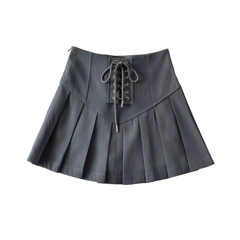 High waisted Spicy Girls College style pleated skirt BY9130
