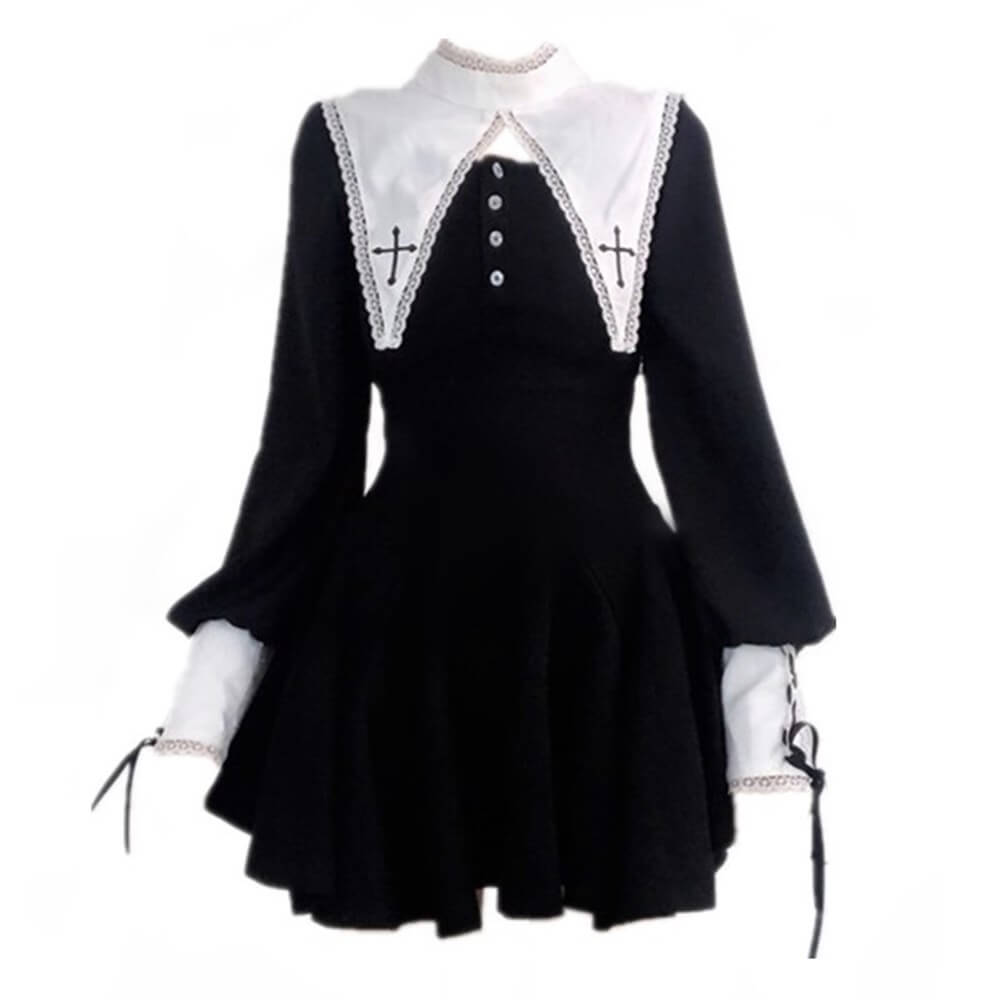 Maria dark Gothic elastic Halloween skirt BY8010