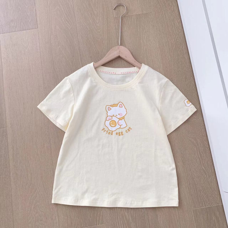 Japanese cute softgirl cartoon T-shirt BY7092