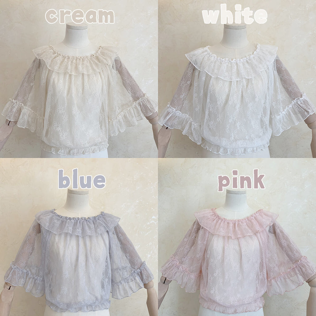 4 COLORS LOLITA CUTE LACE INNER SHIRT BY61101