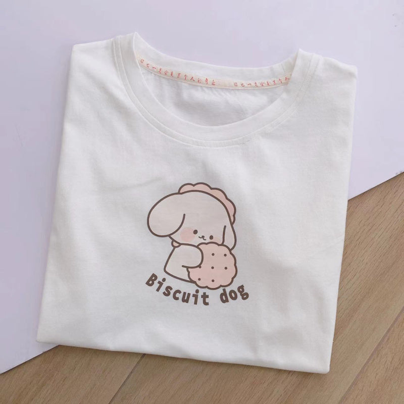 Japanese cute softgirl cartoon T-shirt BY7092