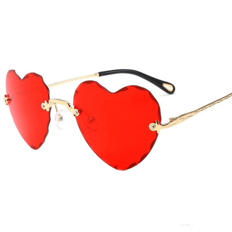 8 COLORS INS CUTE GRADIENT HEART TRAVEL SUNGLASSES BY61703