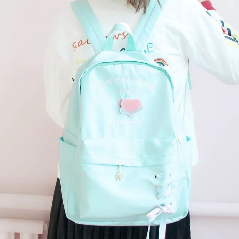 CHIC LOVE LETTER EMBROIDERY BACKPACK BY50705