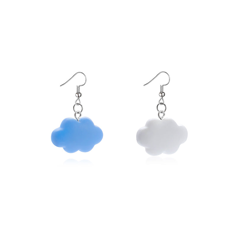 CUTE BLUE SKY CLOUD EARRINGS BY40501