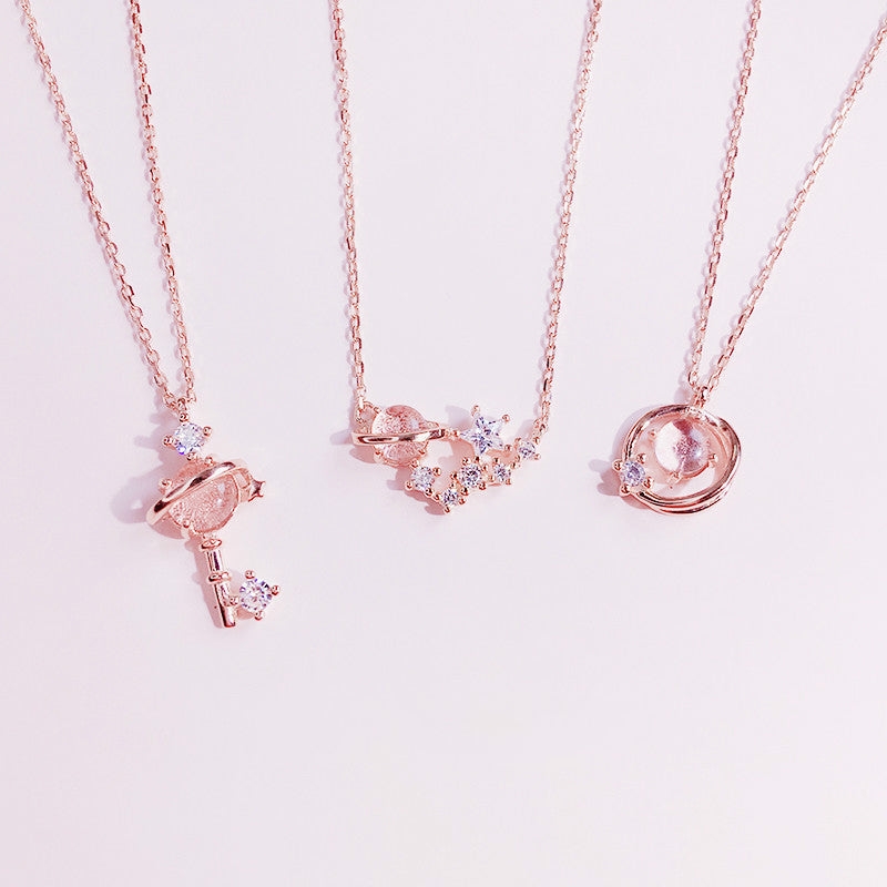 Cute hotsell pink necklace