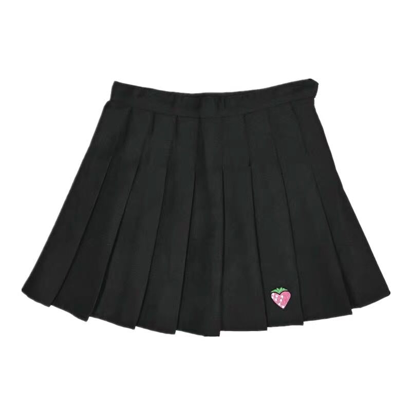 CUTE STRAWBERRY PLEATED SKIRT BY61003