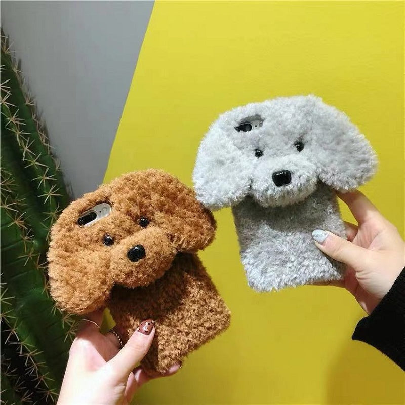 CUTE VELVET DOG IPHONE CASE BY10001