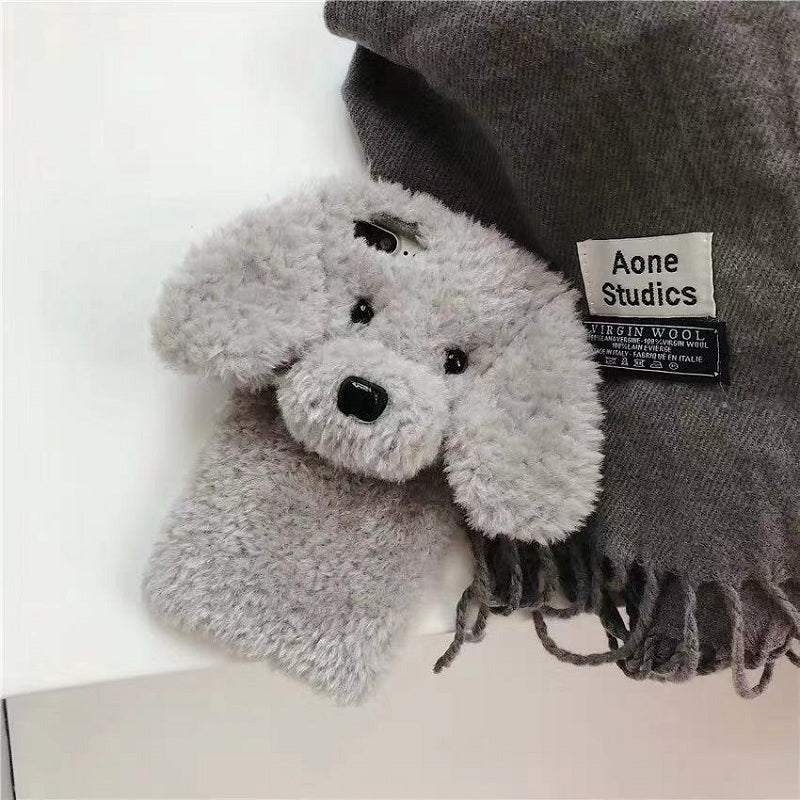CUTE VELVET DOG IPHONE CASE BY10001