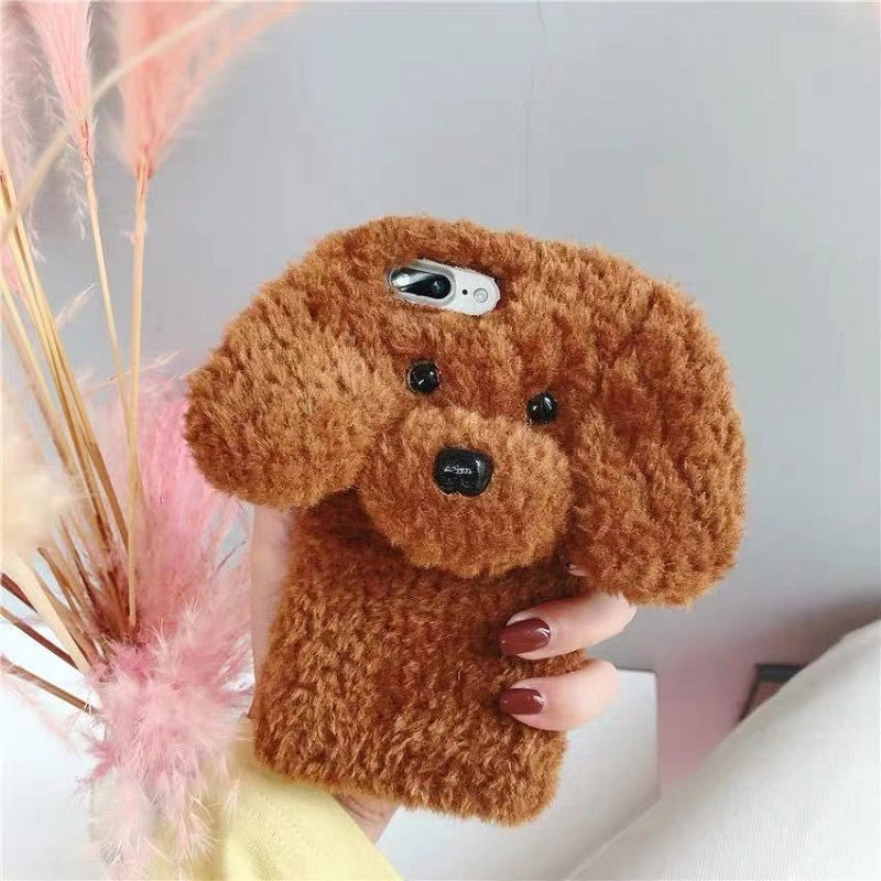 CUTE VELVET DOG IPHONE CASE BY10001