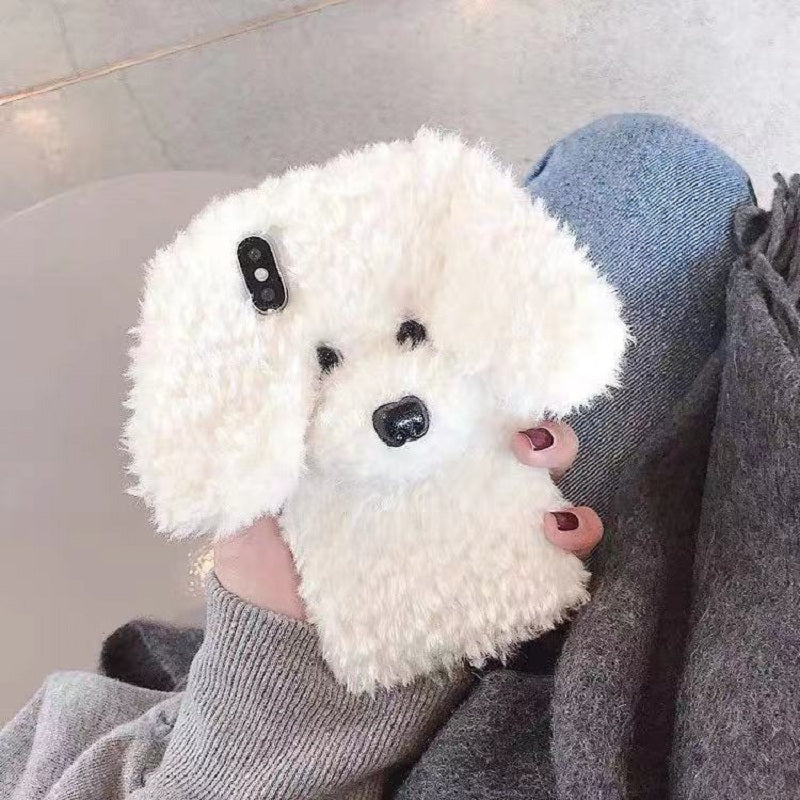 CUTE VELVET DOG IPHONE CASE BY10001