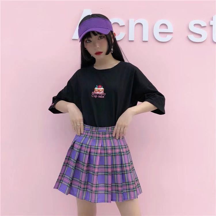 High waisted plaid skirt 4xl deals