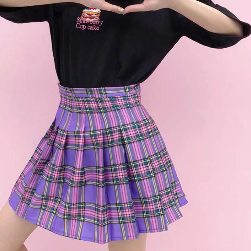 High waisted online pleated skirt 4xl