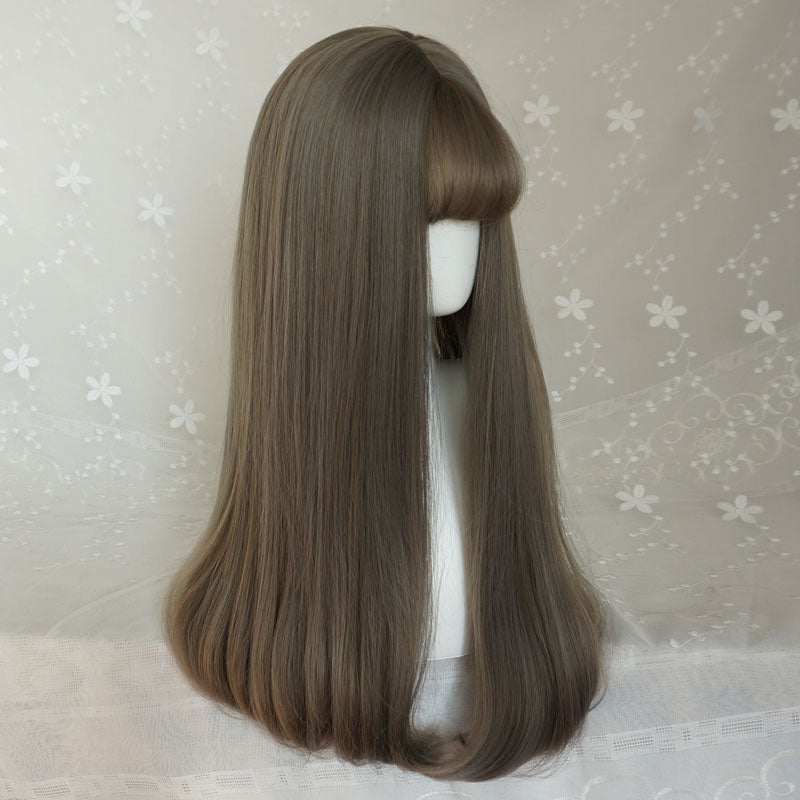GRAY NATURAL SLIGHTLY ROLLED WIG BY31101