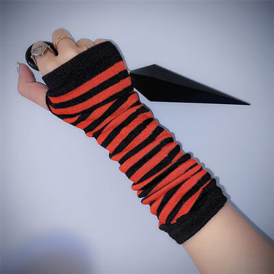 INS HARAJUKU FASHION STRIPED GLOVES BY77731