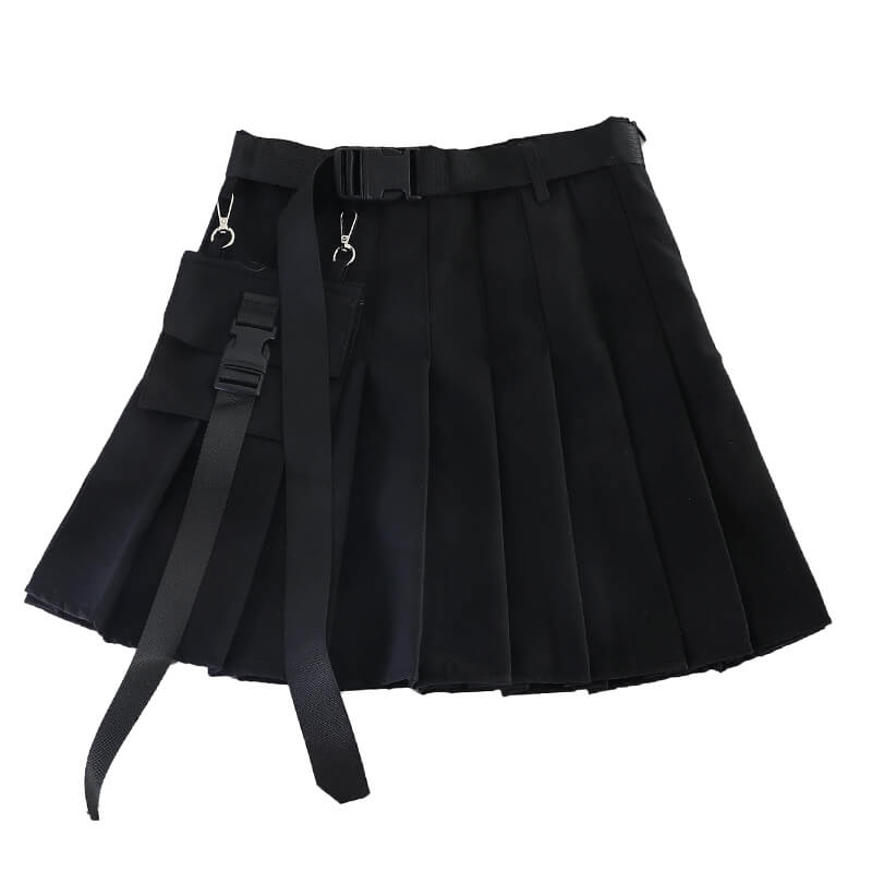 INS HOT BF POCKET PLEATED SKIRT BY43003