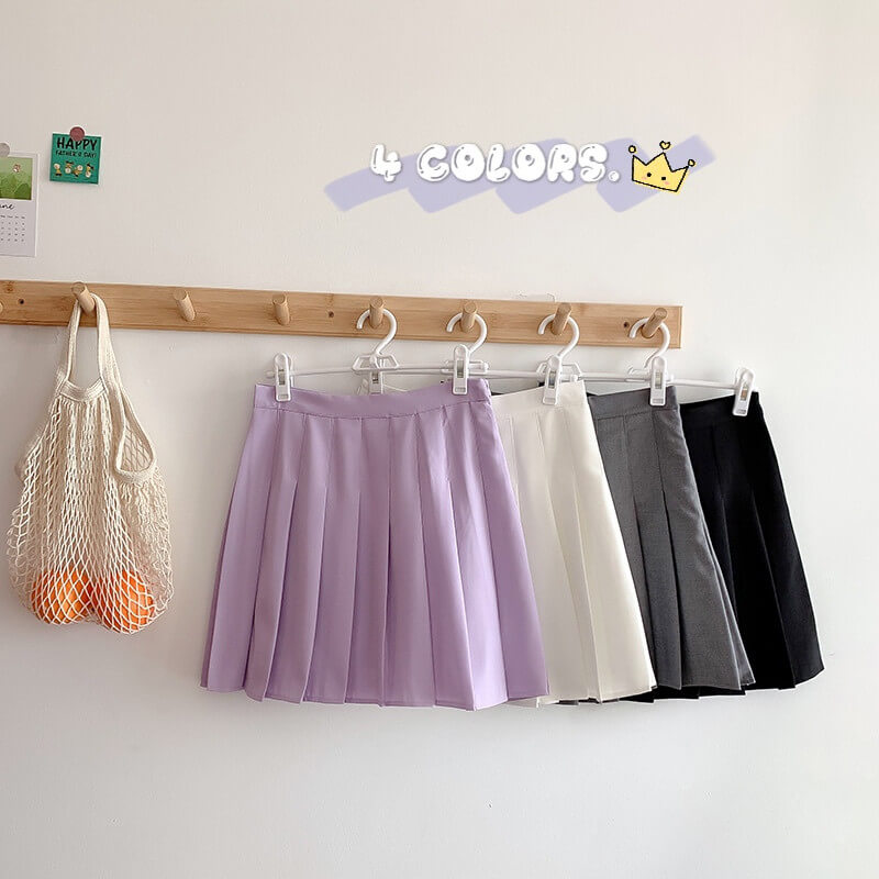 INS HOT PASTEL PLEATED SKIRT BY60304