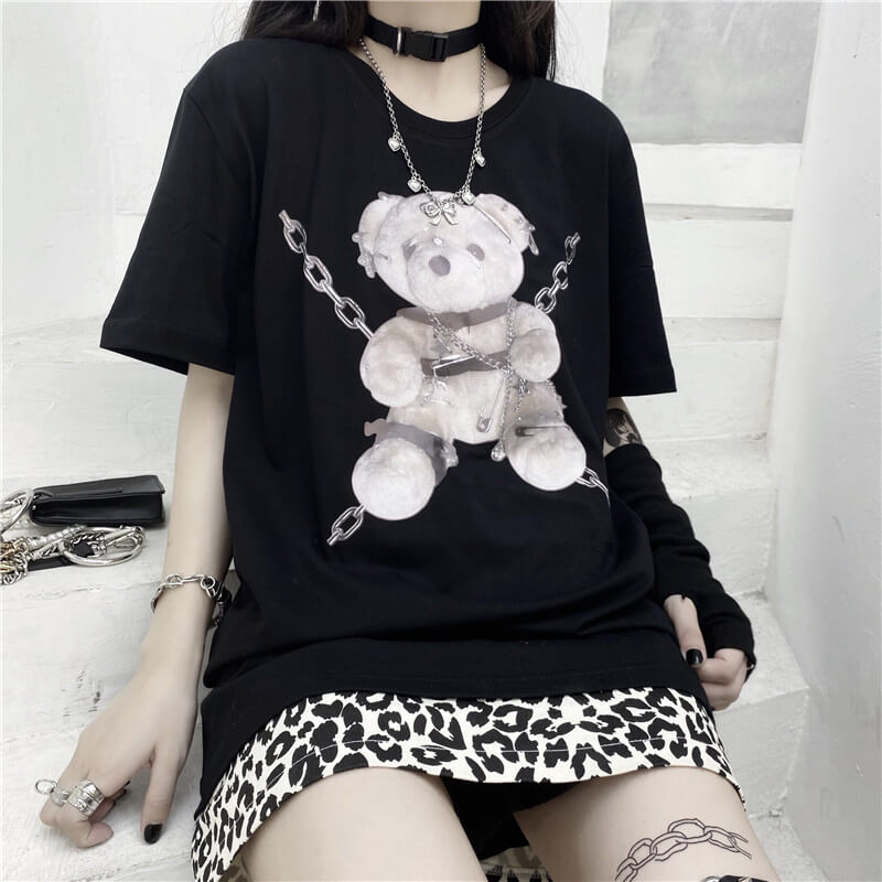 INS RETRO CUTE BEAR BF T-SHIRT BY77666 | aleeby