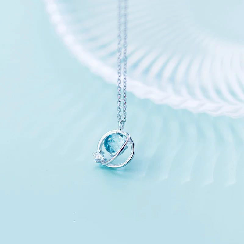 JAPANESE SWEET BLUE UNIVERSAL NECKLACE BY8088