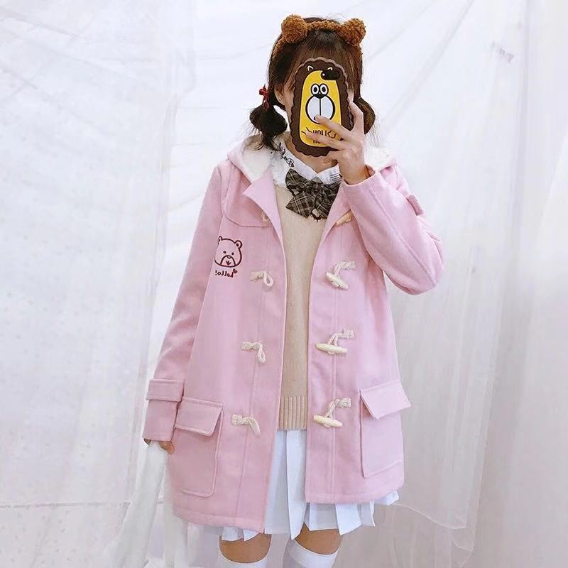 JAPANESE LOVELY HORN BUTTON COAT BY24991