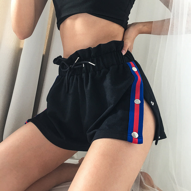 KOREAN LOOSE HIGH WAIST SPORT SHORTS BY40004