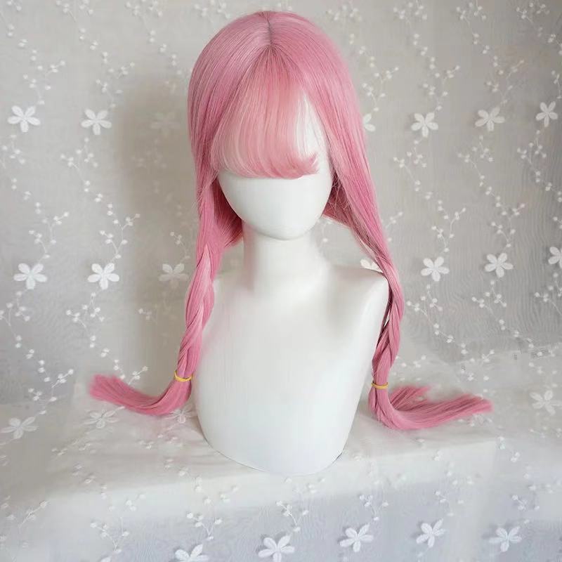 LOLITA AIR BANGS PINK LONG STRAIGHT WIG BY31067