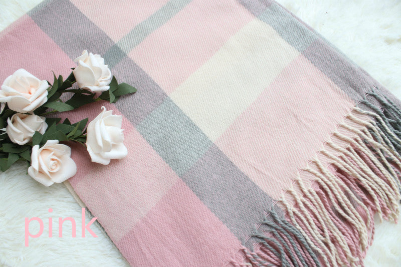 MACAROON PASTEL CASHMERE-LIKE SCARF BY13018