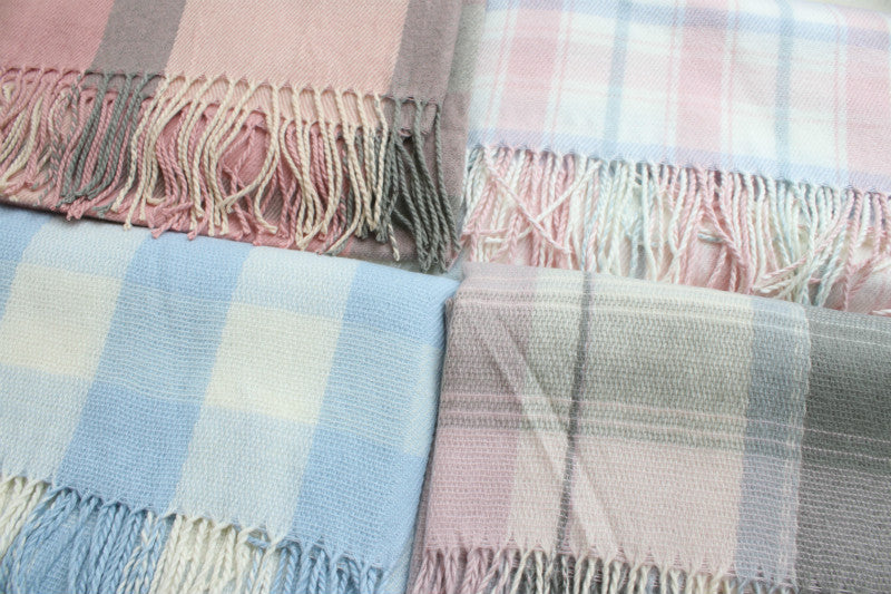 MACAROON PASTEL CASHMERE-LIKE SCARF BY13018