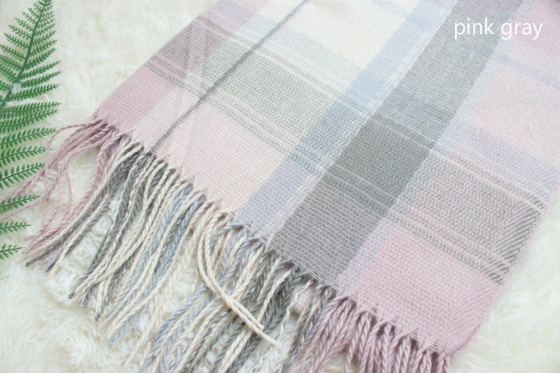 MACAROON PASTEL CASHMERE-LIKE SCARF BY13018
