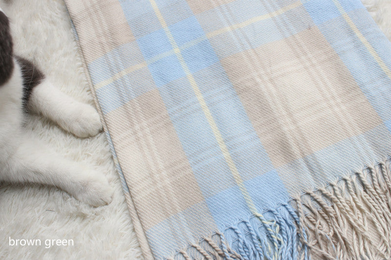 MACAROON PASTEL CASHMERE-LIKE SCARF BY13018