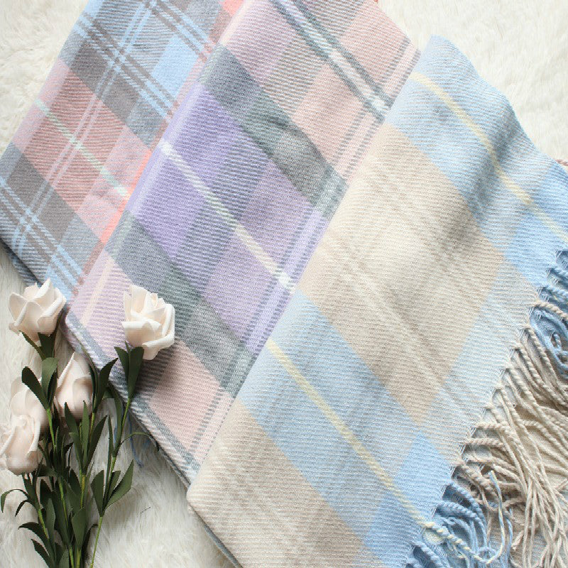 MACAROON PASTEL CASHMERE-LIKE SCARF BY13018