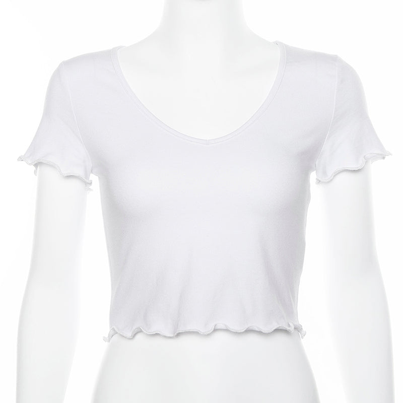 PURE WHITE CROP TOP BY22527