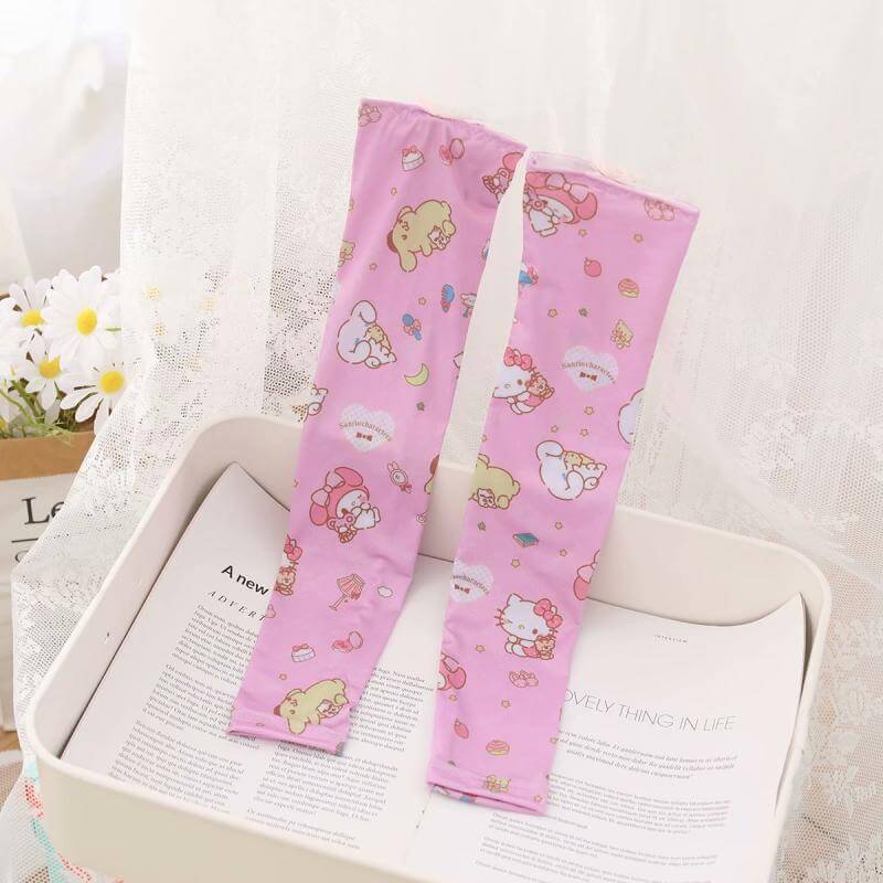 Ins cute sanrio summer sunscreen ice silk sleeve by3201