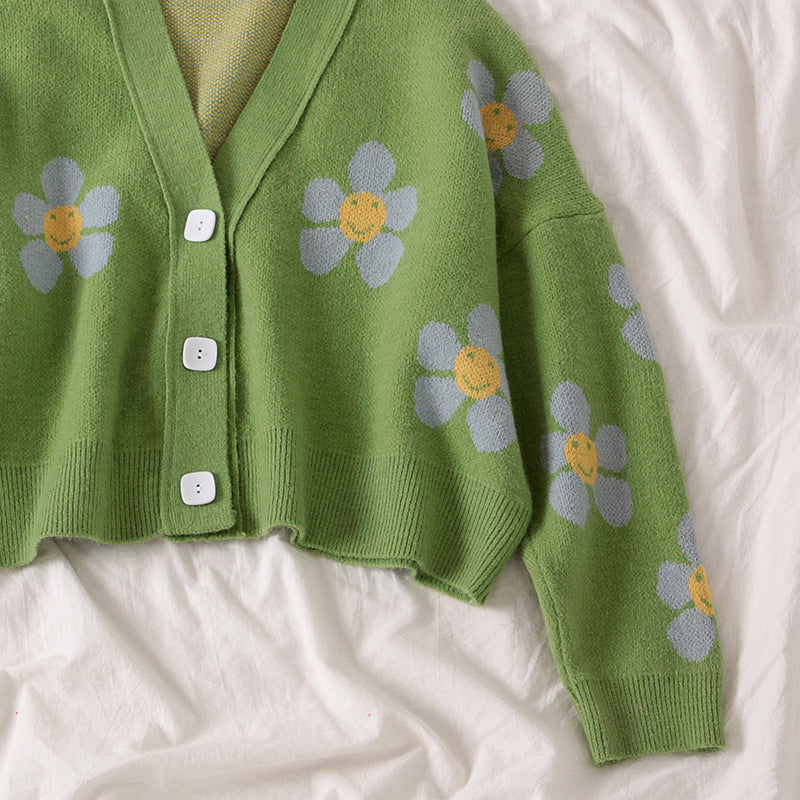 4 COLORS "FLOWERS" SWEATER BY21077