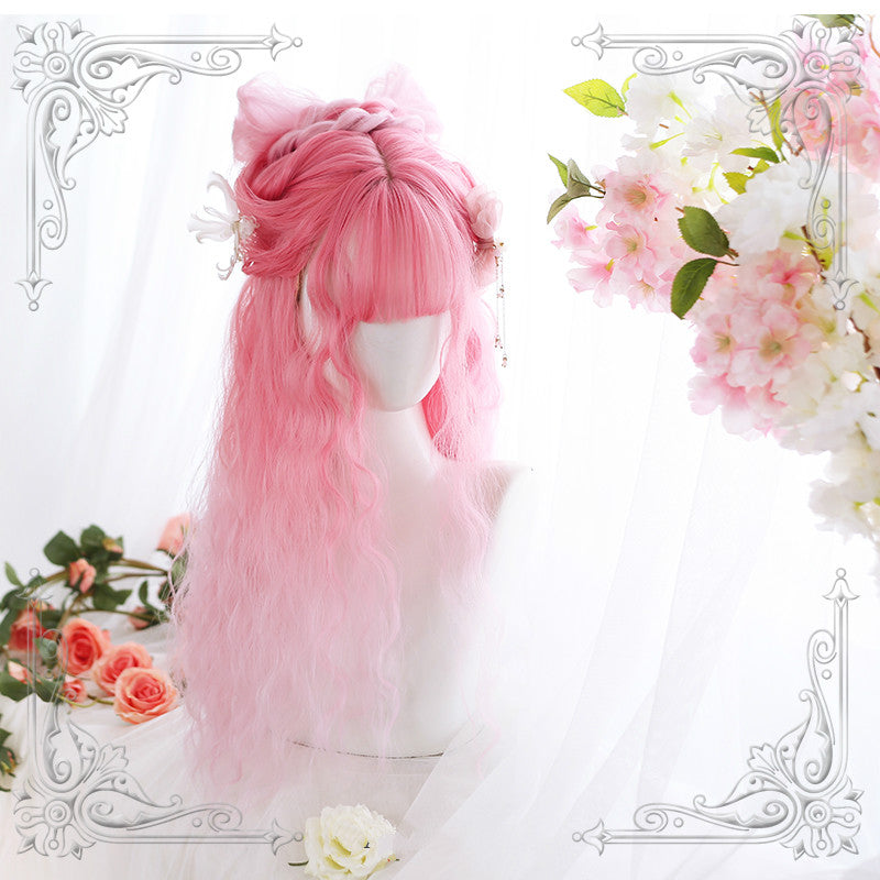 HARAJUKU WOOL ROLL "SAKURA WINE" WIG BY31081